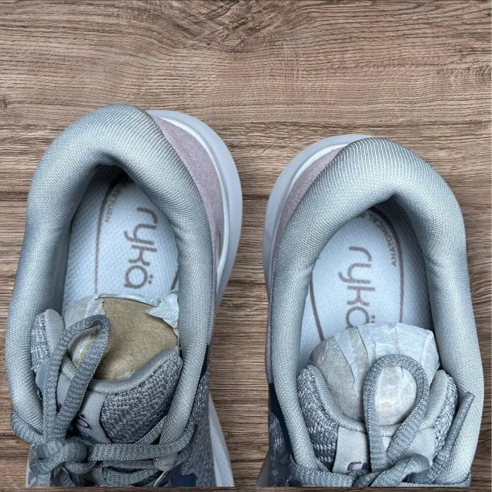 Ryka Womens Flourish Athletic Walking Shoes Size 7.5M Gray/Purple Lightweight Co - Picture 3 of 6